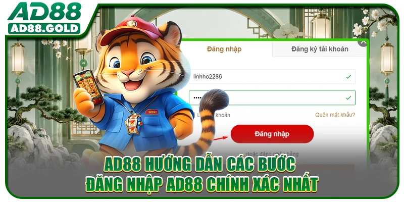 AD88 hướng dẫn các bước đăng nhập AD88 chính xác nhất