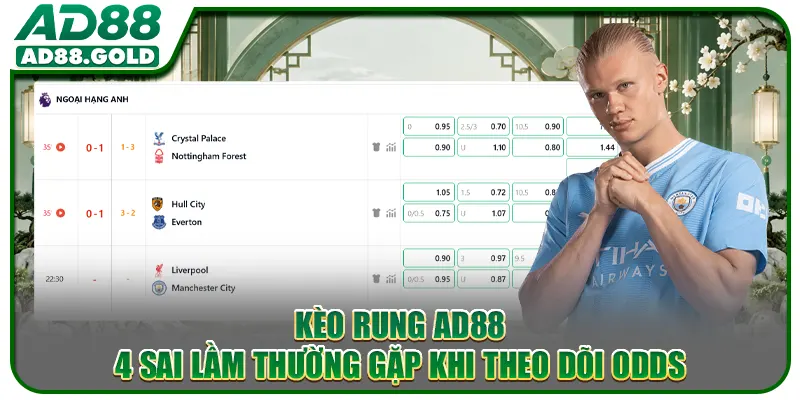 Kèo Rung AD88 - 4 Sai Lầm Thường Gặp Khi Theo Dõi Odds