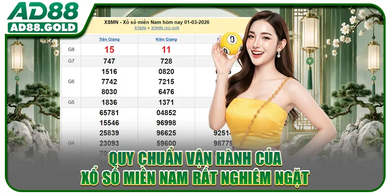 Quy chuẩn vận hành của xổ số miền Nam rất nghiêm ngặt