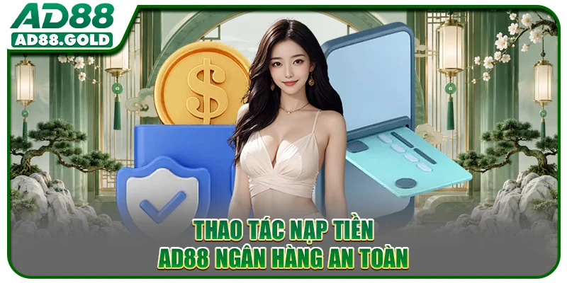 Thao tác nạp tiền AD88 ngân hàng an toàn